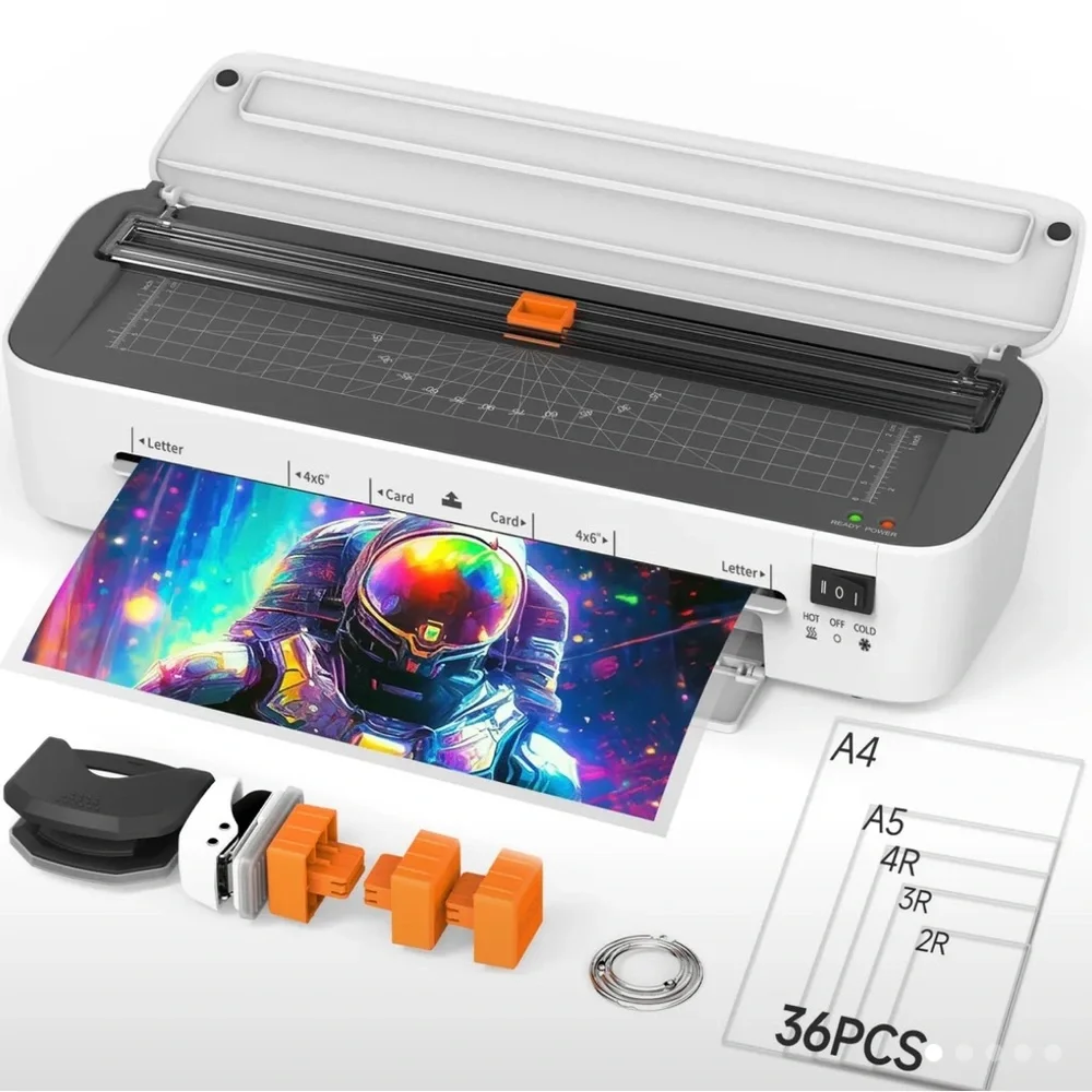 11 in 1 Multifunctional White and Black Paper Cutter and laminating machine